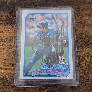 1989 Topps Rance Mulliniks Signed Baseball Card